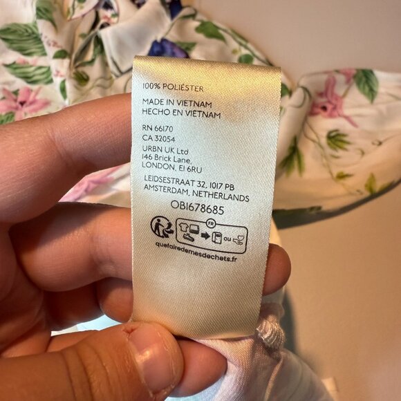 Anthropologie Women S Floral Butterfly Shirt Button Up Long Sleeve Colorful Top - Picture 6 of 9